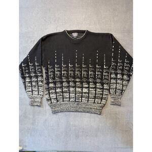 Vintage Barnaby Brand Sweater Black/Gray Women’s Size Large